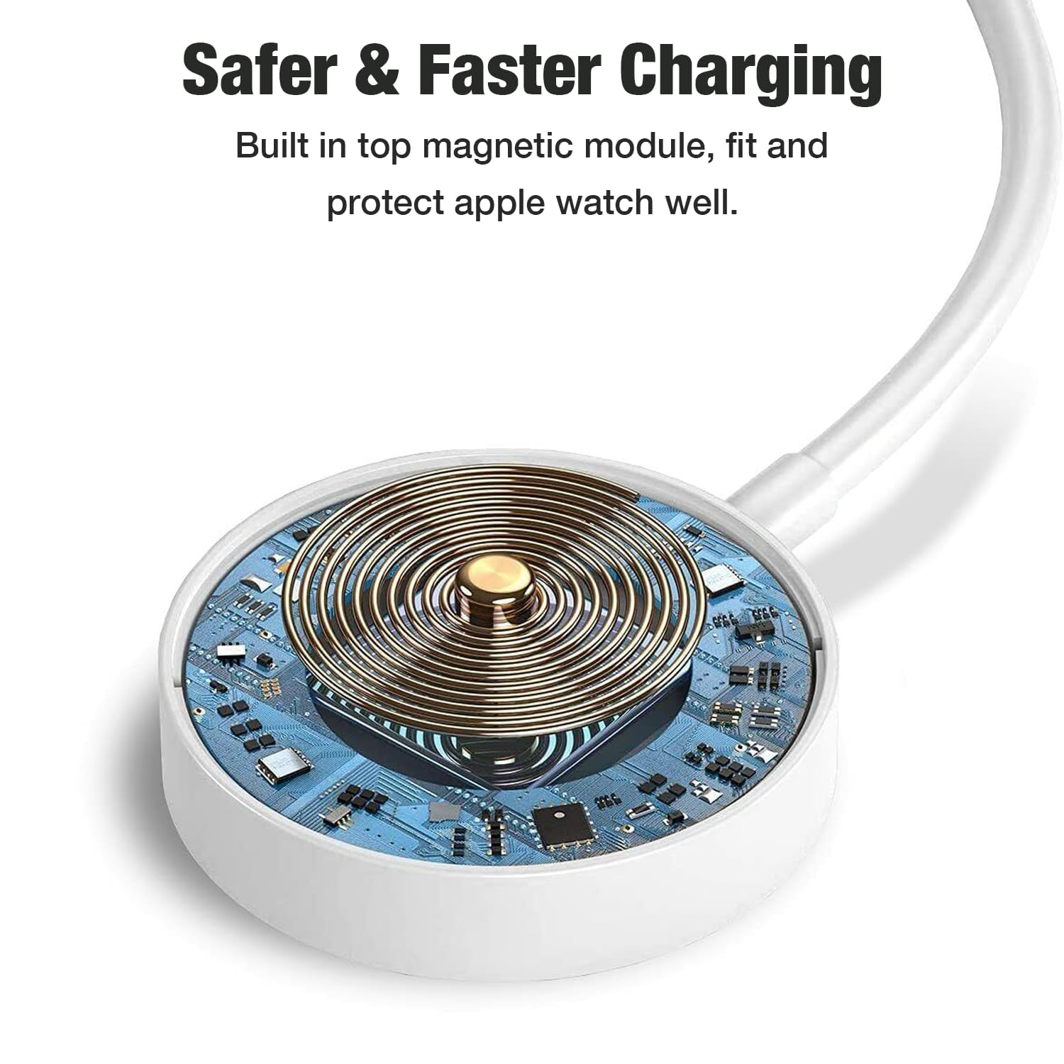 USB C Watch Charging Cable for Apple Watch, Wireless Magnetic Charger for iWatch, 1 Metre Watch Cable Type C Portable Charging Station Compatible with Apple Watch Series 10/9/8/7/6/5/4/3/2/1/Ultra — Amazon image 3
