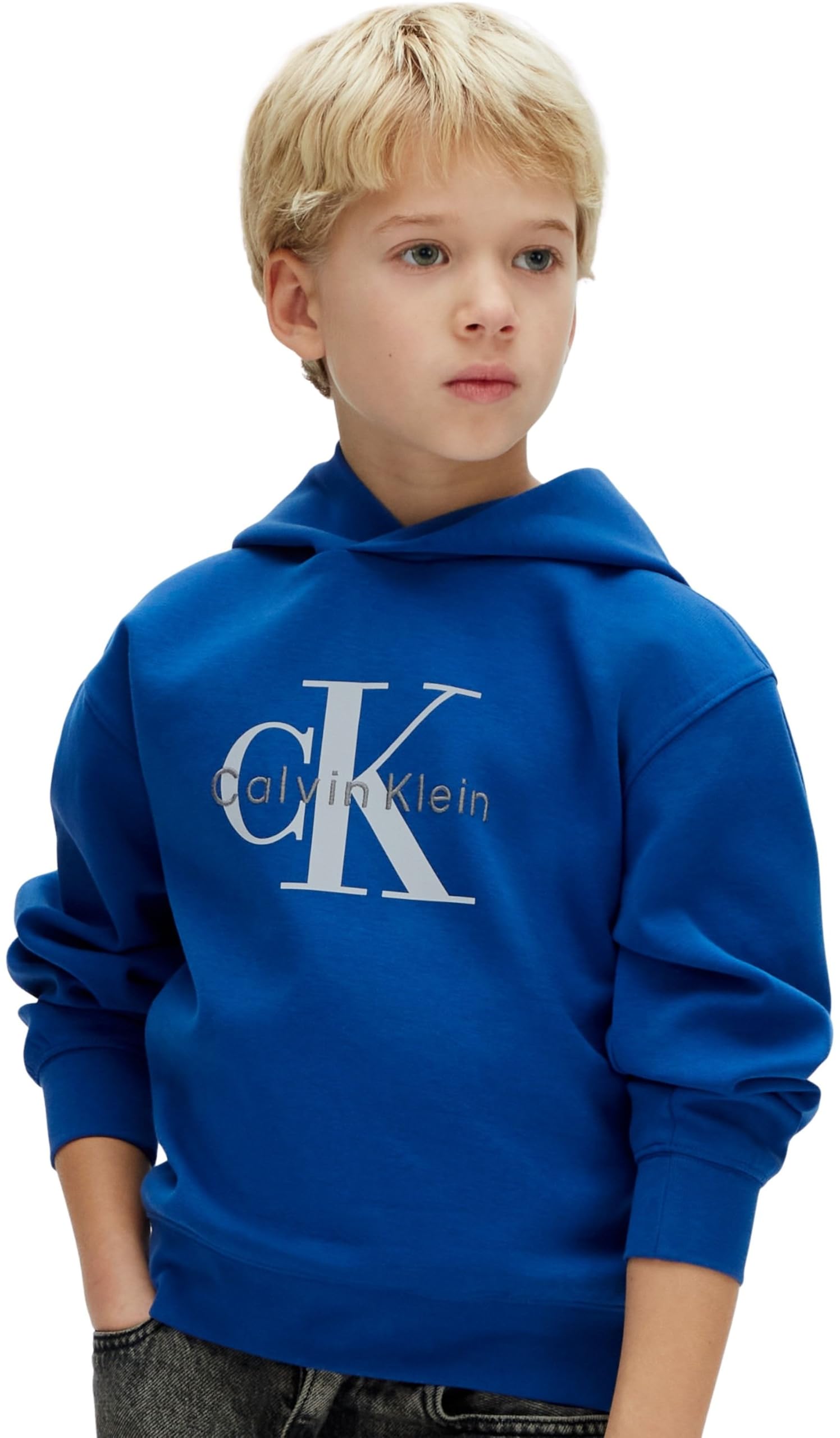 Calvin Klein Jungen Light Monologo Hoodie Ib0ib02615 Kapuzenpullover
