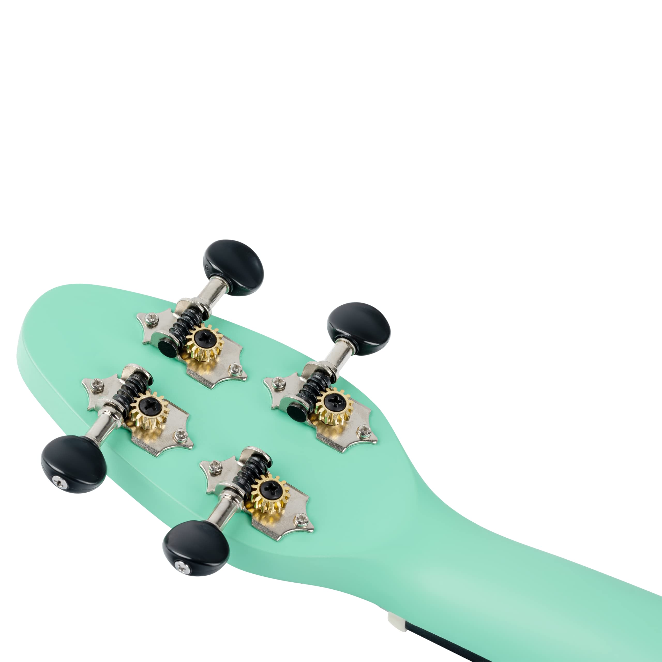 Ortega Guitars Akustyczne Ukulele Sopranowe – Seria Keiki K2 – w Zestawie z Akcesoriami – Agathis/ABS, Kolor Miętowy (K2-CBM)