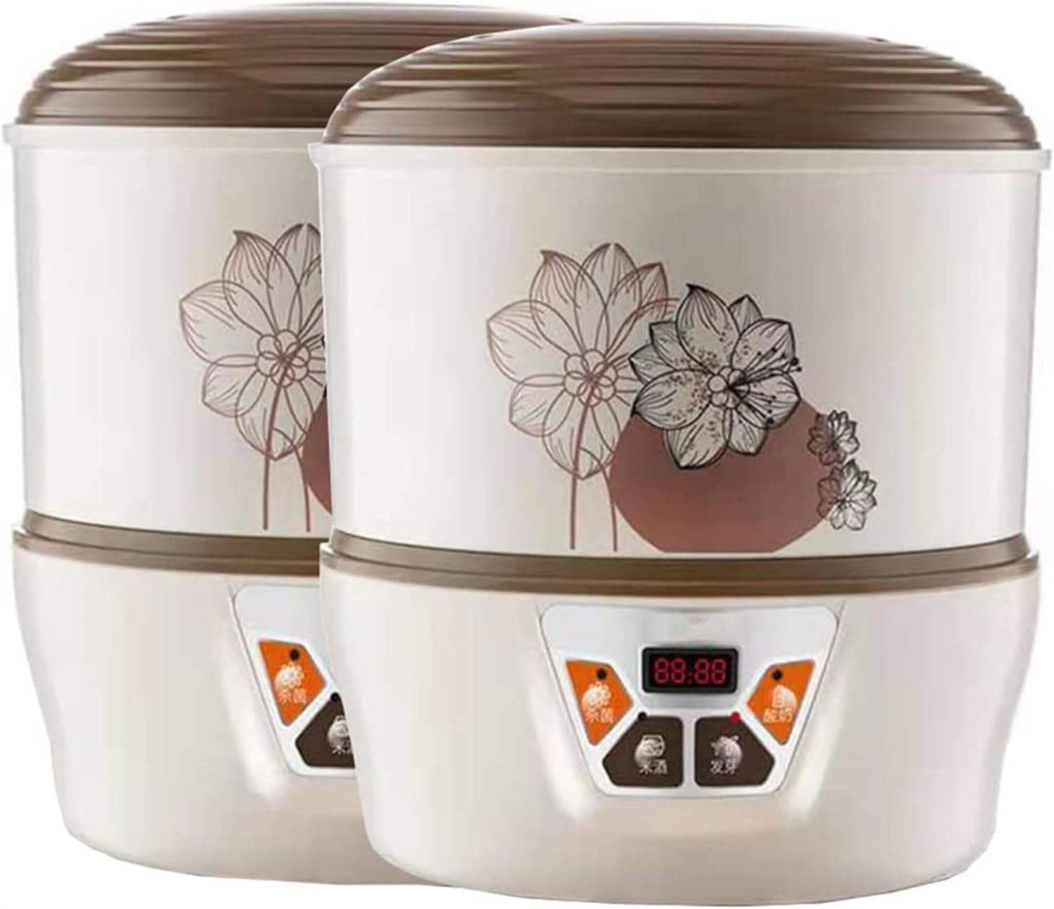 2PCS Smart Bean Sprouts Machine, Multifunctional Yogurt Machine Rice Wine Machine Household Large-Capacity Seed Germination Machine