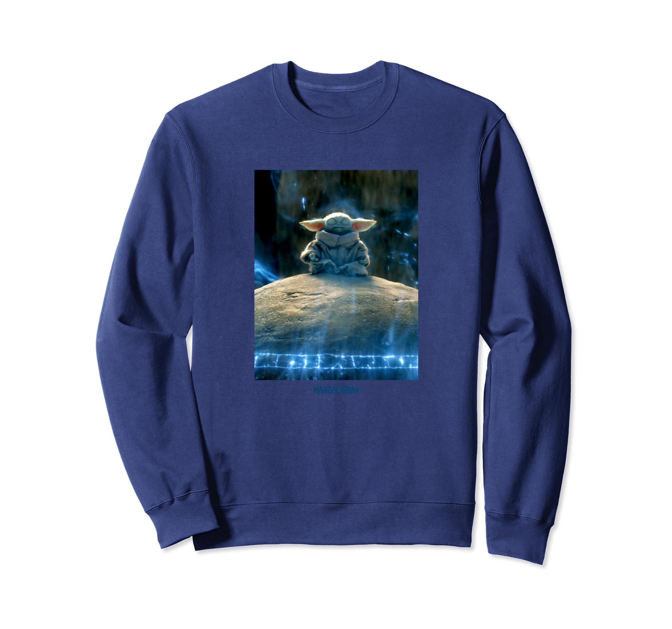 Star Wars: The Mandalorian Grogu Jedi Temple R14 Sweatshirt, Blue