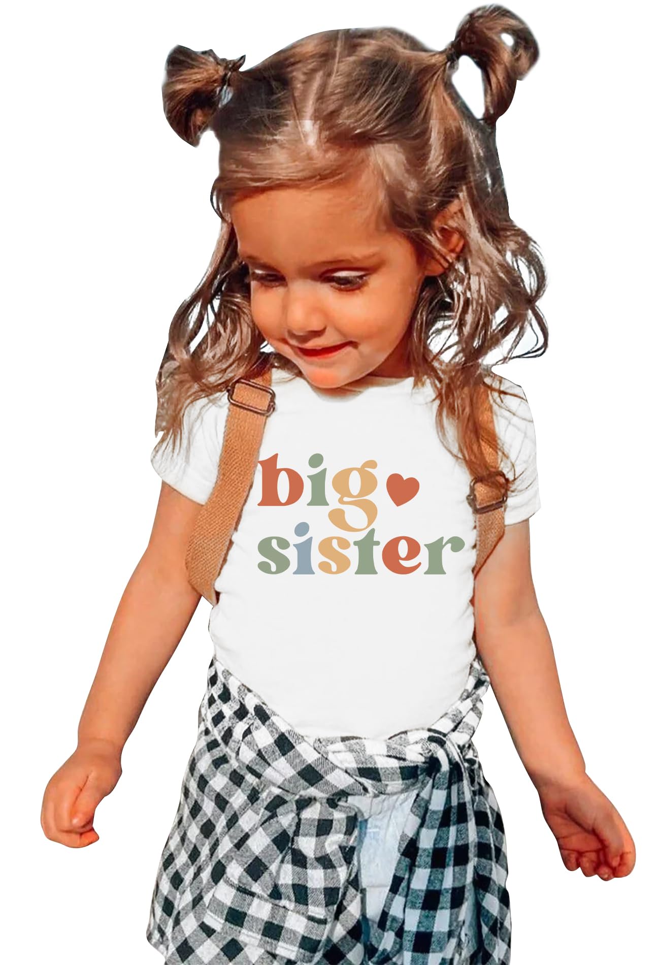 MaudiscnBig Sister Shirt for Girls: Girls Big Sister Shirt Promoted to Big Sister Tshirt Big Sis Announcement Outfit Top 2t 3t 4t