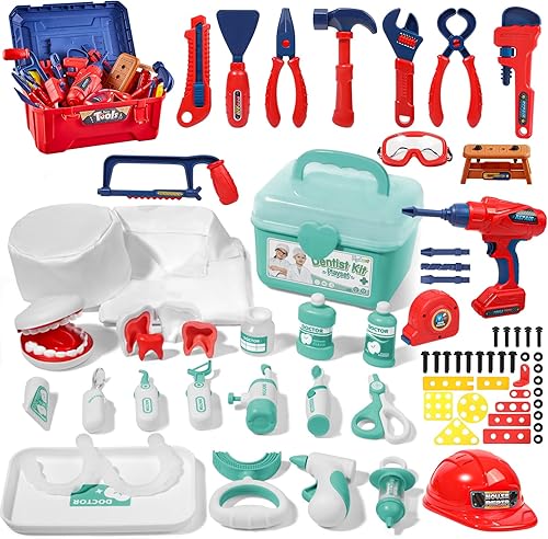 Juguetes para niños y niñas de 3, 4, 5 años, regalo de Navidad, juego de simulación, kit de médico para niños y niños