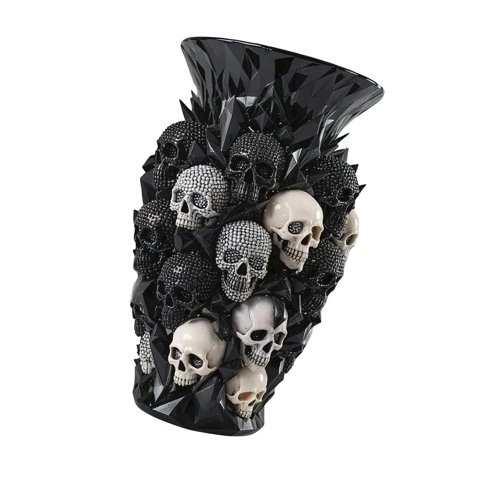 Unique Bone Structure Resin Container Ideal for Themed Parties and Haunted Centerpieces Elegant Anatomical Shape Vase Small Skeleton Head Vase