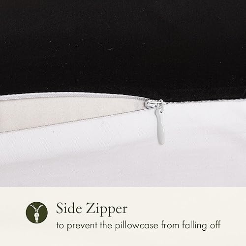 Miniatura 4 de Funda de Almohada de Seda de LILYSILK con Parte Inferior de Algodón 19, Seda Momme Mulberry 100% de Tela de Algodón, Cierre con Cremallera.