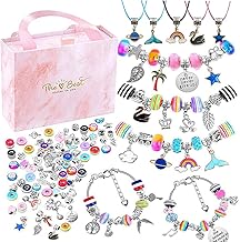 Charm Bracelet Making Kit for Girls, Kids' Jewelry Making Kits Jewelry Making Charms Bracelet Making Set with Bracelet Beads, Jewelry Charms and DIY Crafts with Gift Box（93PCS）