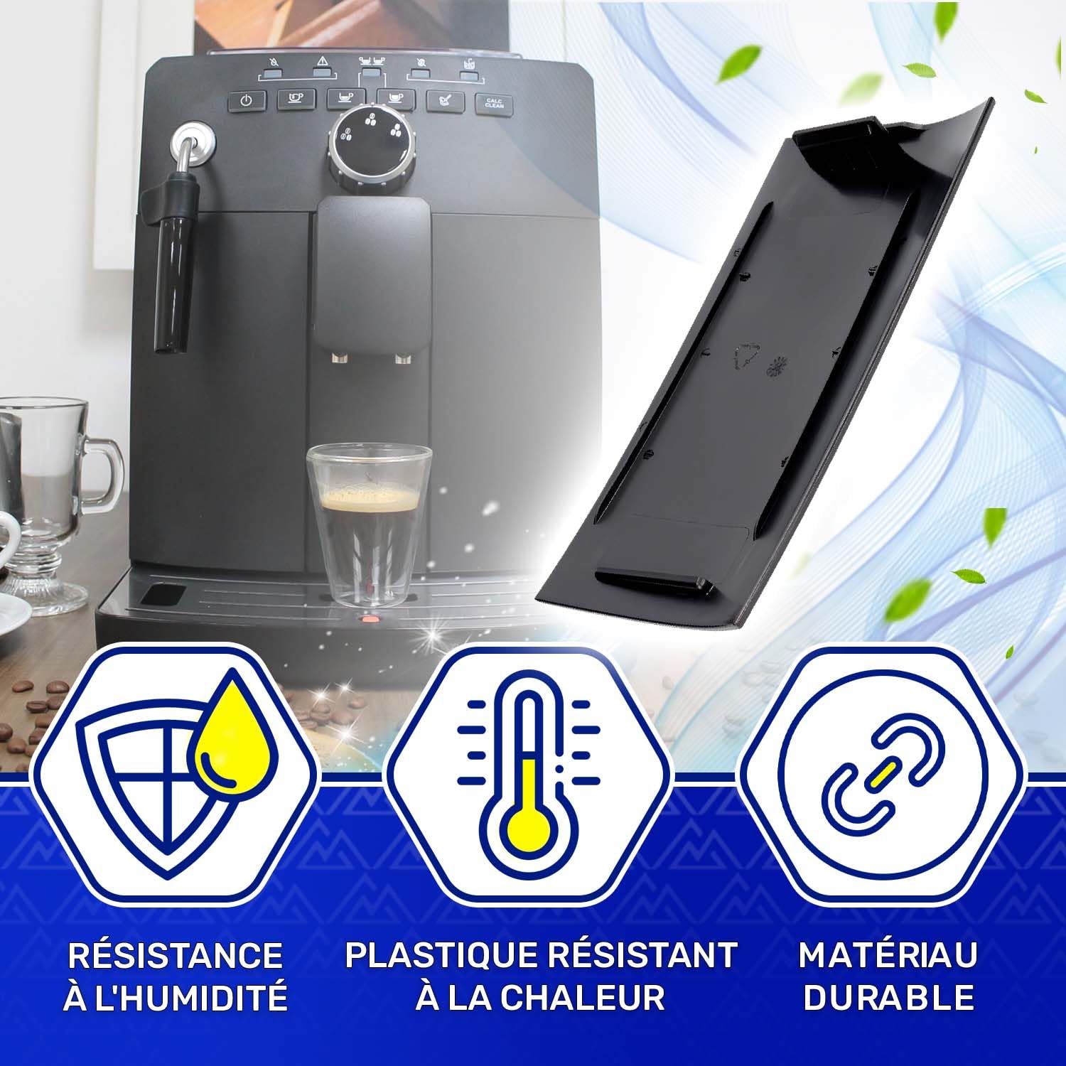 Couvercle Avant du Reservoir Eau Machines à Café 996530072456 pour Saeco | pour Gaggia Cadorna Naviglio Velasca Intelia Intuita pour Philips - MONTERAL