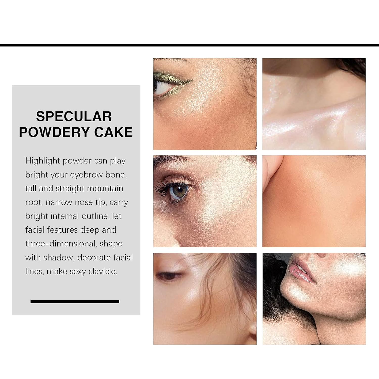 KYDA Face Highlighter Palette, Glossy Glitter Highlight Contouring Palette Natural Shiny Contour Highlight Makeup Illuminator Highlighter Concealer Palette, Lasting Lightweight, by Ownest Beauty-SUN GLOW : Beauty & Personal Care