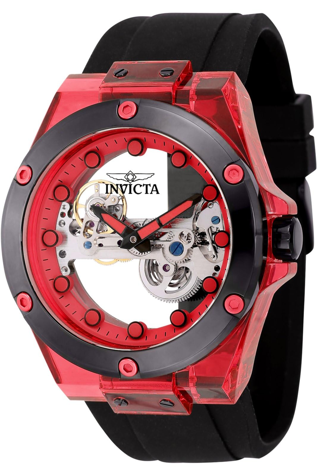 Invicta Silicone Speedway Analog Red Dial Watch for Men - 44400, White Band (B0CMJYXDS4) Amazon Price History, Amazon Price Tracker