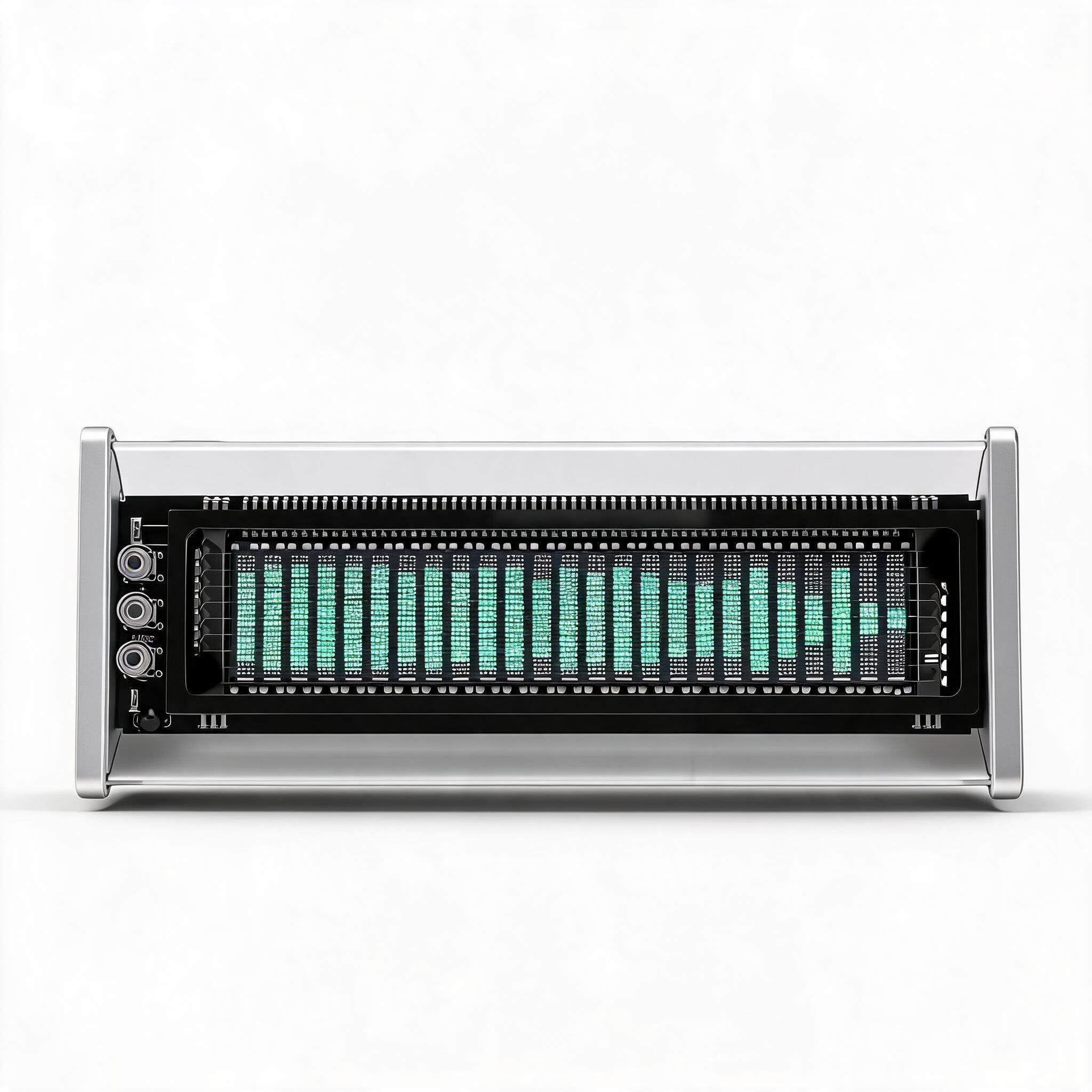 Sxhlseller Analizador de Espectro de Audio, Pantalla VFD, BT 5.0, Doble AUX, Reloj
