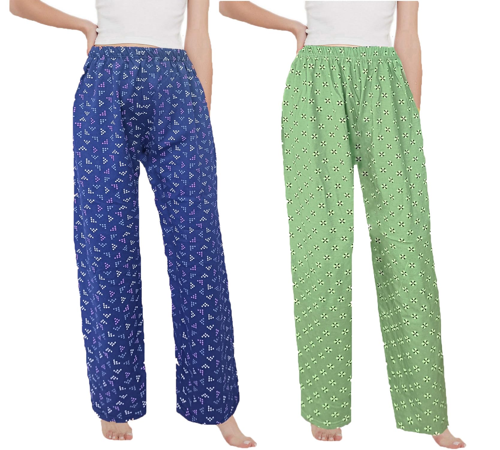 brand flex Women & Girls Track Pant Lower Pajama Cotton Printed Lounge Wear Soft Cotton Night Wear Combo of 2 Pack-picture-26