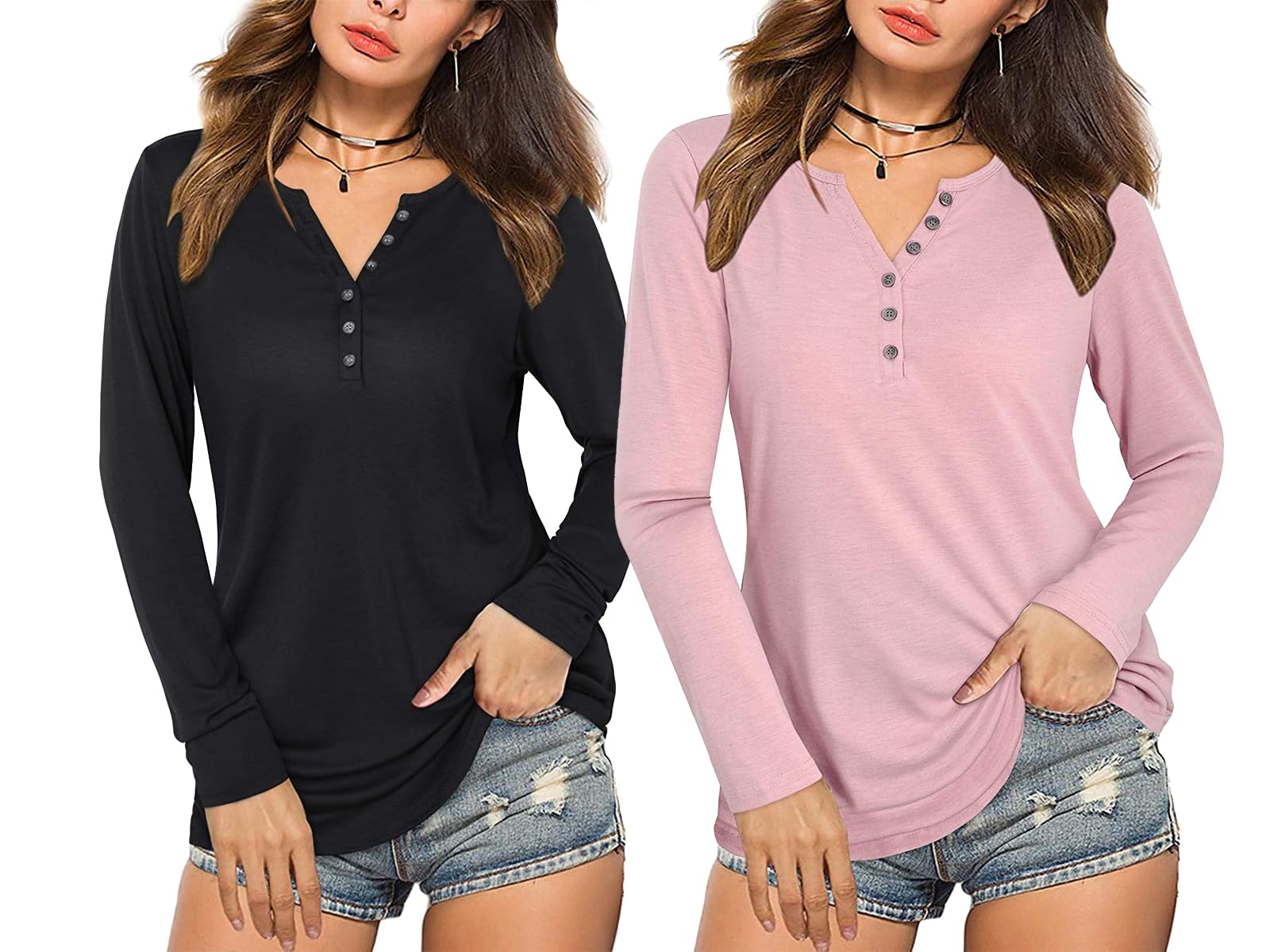 prinkle Women's Regular Fit Pure Cotton V Neck Full Sleeves T-Shirt-picture-51
