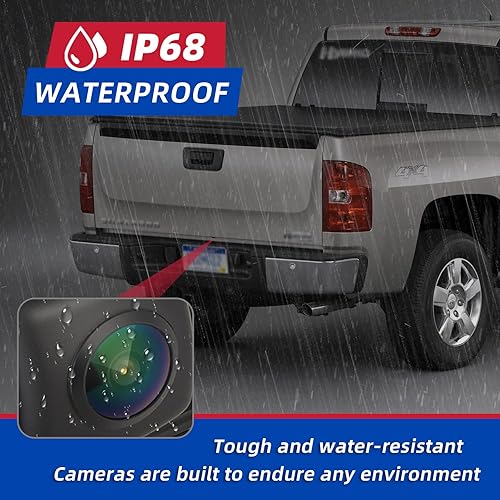 Miniatura 5 de Cámara de respaldo compatible con Chevy Silverado GMC Sierra 1500 2500 3500 3500 2016 2017 2018 2019 Vista trasera adecuada para reemplazo de puerta