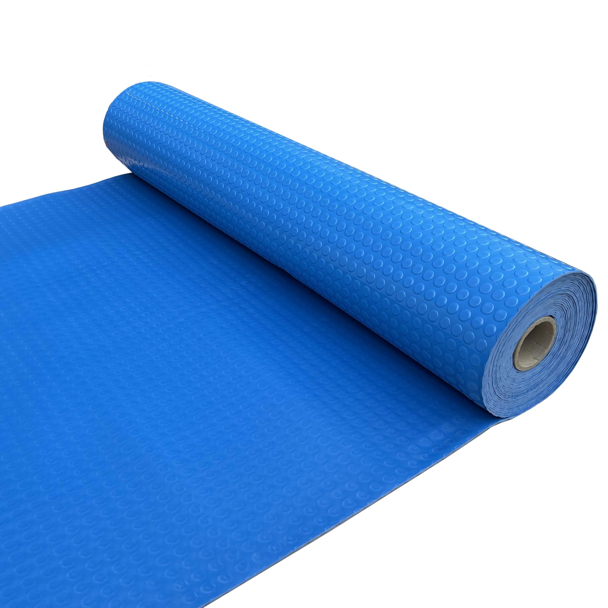 Shield Autocare Β© Heavy Duty Commerical Grade PVC Vinyl Floor Matting Garage Industrial Coin Penny Pattern Black | Blue | Light Grey | Dark Grey | 1.3m Width | 3mm Thick (Blue, 10m x 1.3m)