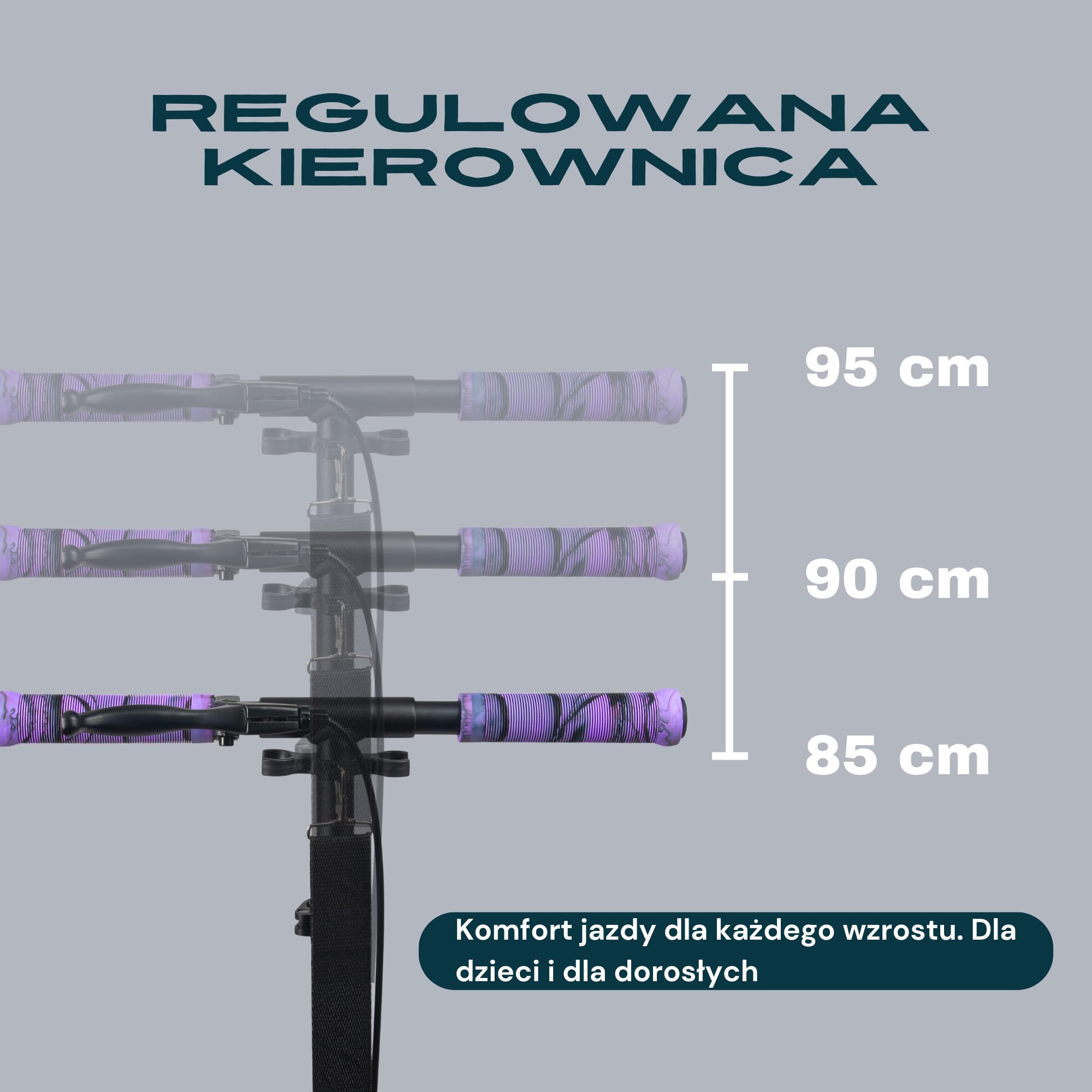Bergen City Scooter Elite hulajnoga składana, aluminium, koła poliuretanowe 200 mm, amortyzator, hamulec ręczny i nożny, z regulacją wysokości, dla dzieci od 6 lat i dorosłych do 100 kg