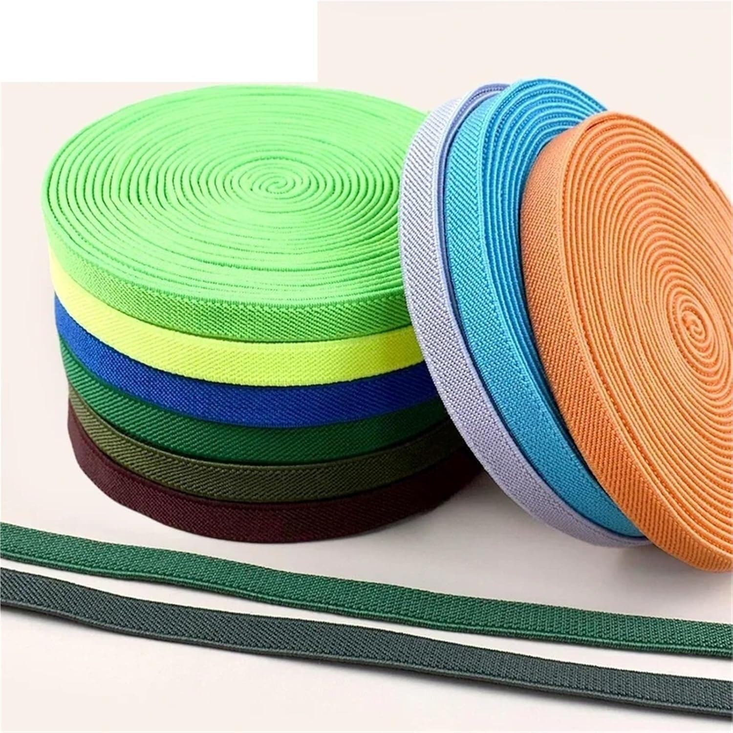 Elastisches Band zum Nähen, 2-10 Meter 10 mm elastische Bänder for Nähen von Schultergurten, Gummibändern, Gürteln