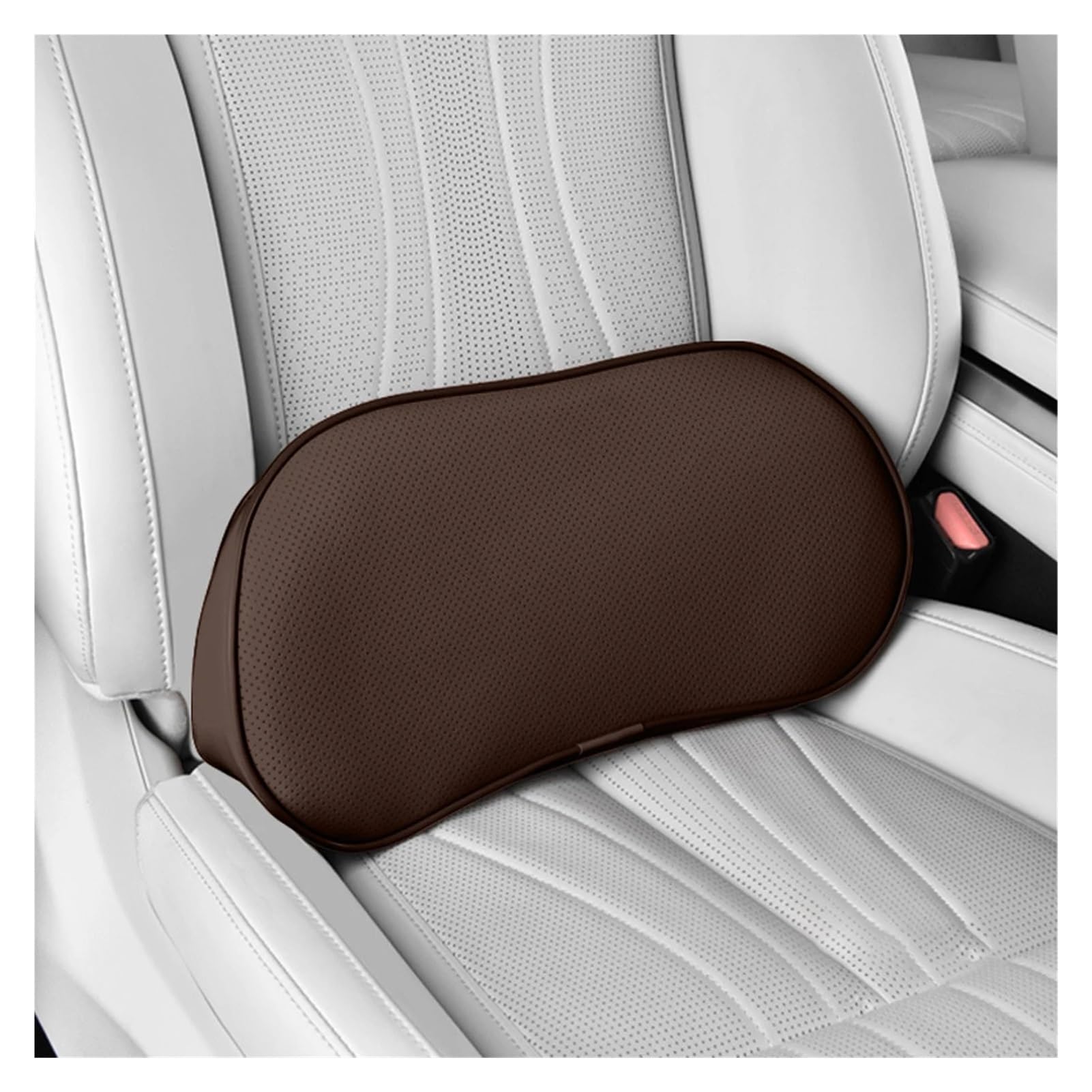 Rynzo scar seat cushion Car Seat Lumbar Support Pillow, Breathable Ergonomic Back Cushion(Coffer)