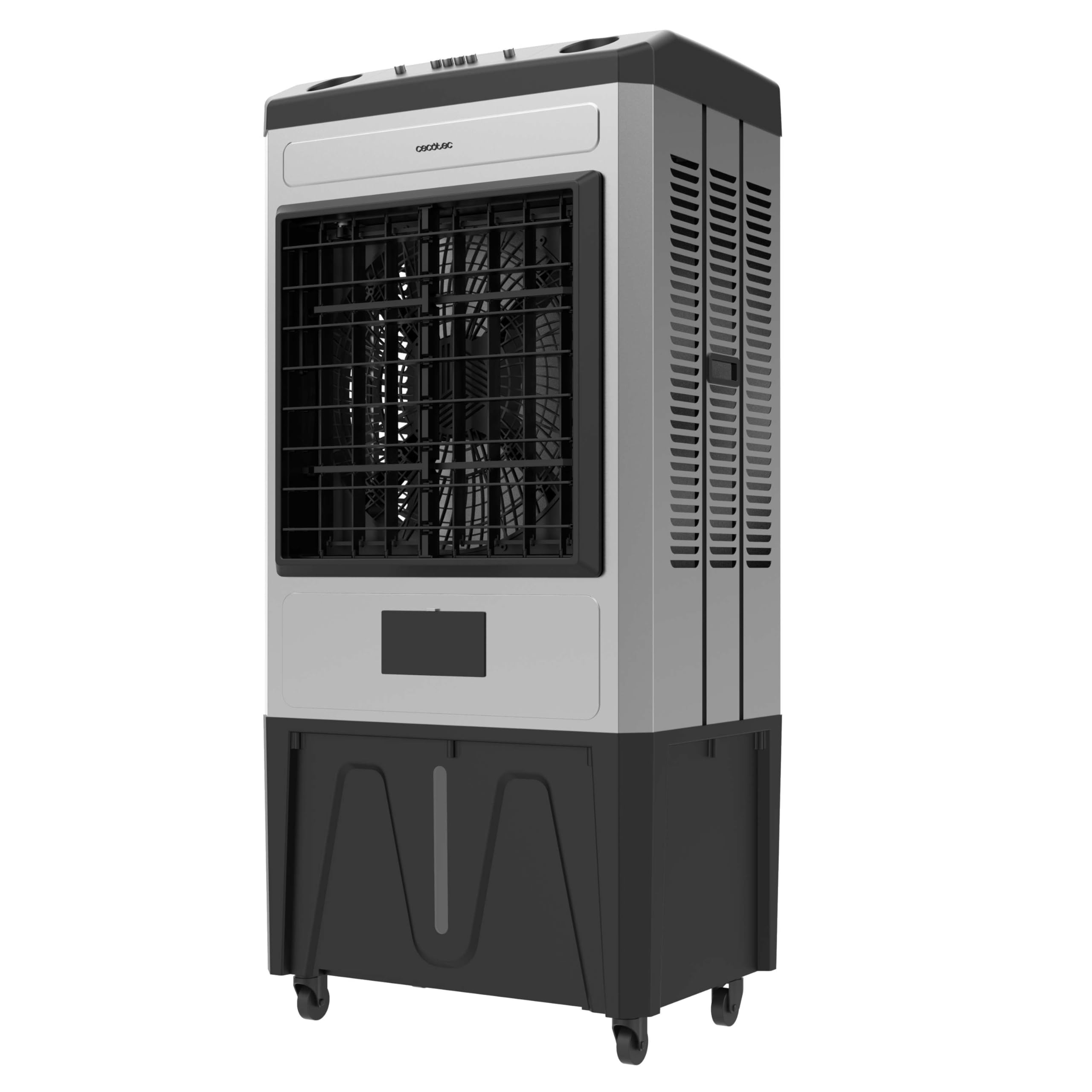 Cecotec Climatizador Industrial de 60L Airindustry 60000. 200W, Depósito 60L, Flujo de Aire 6000m³/​h, 3 Velocidades, Fácil Uso, Ruedas Multidireccionales, Oscilación Ajustable, Robusto