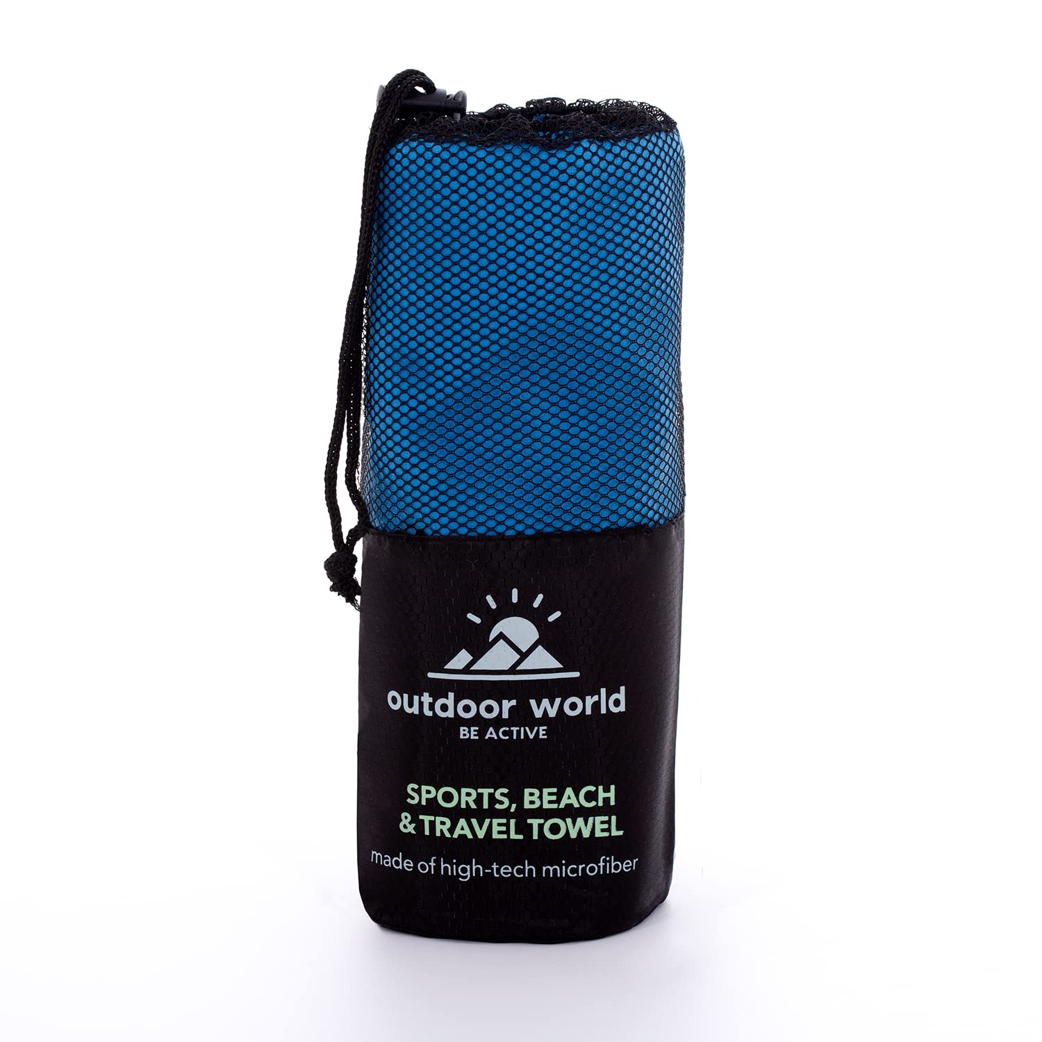 Outdoor World Microfibre Towel, Quick-Dry, Lightweight & Ultra Absorbent for Camping Travel, Hiking, Beach, Swimming, Gym - Image 2