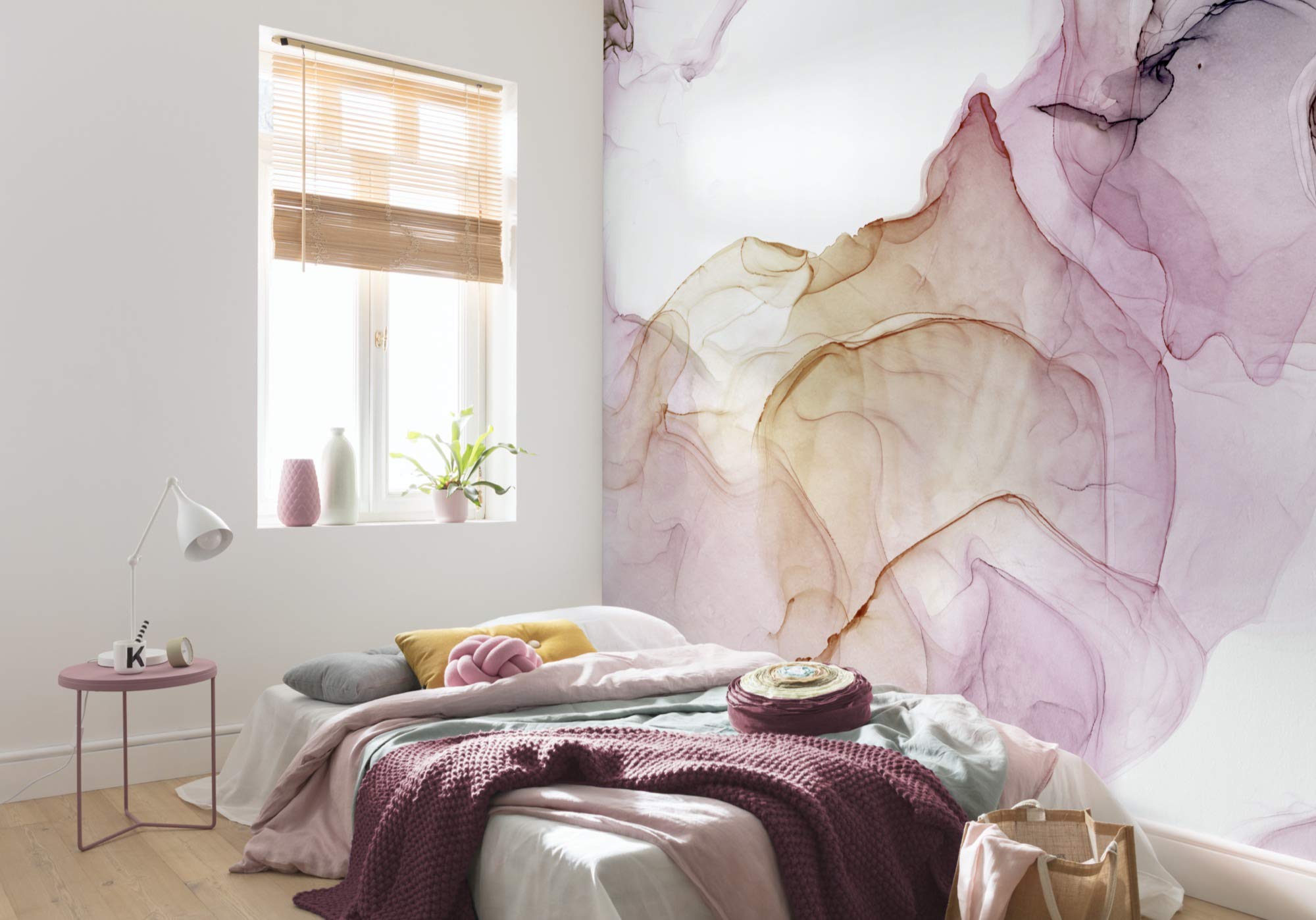 Komar Non-Woven Photo Wallpaper Shiny Fluid Colours Living Room Bedroom Decoration Wallpaper Size: 400 x 280 cm (W x H) 8 Panels Width 50 cm