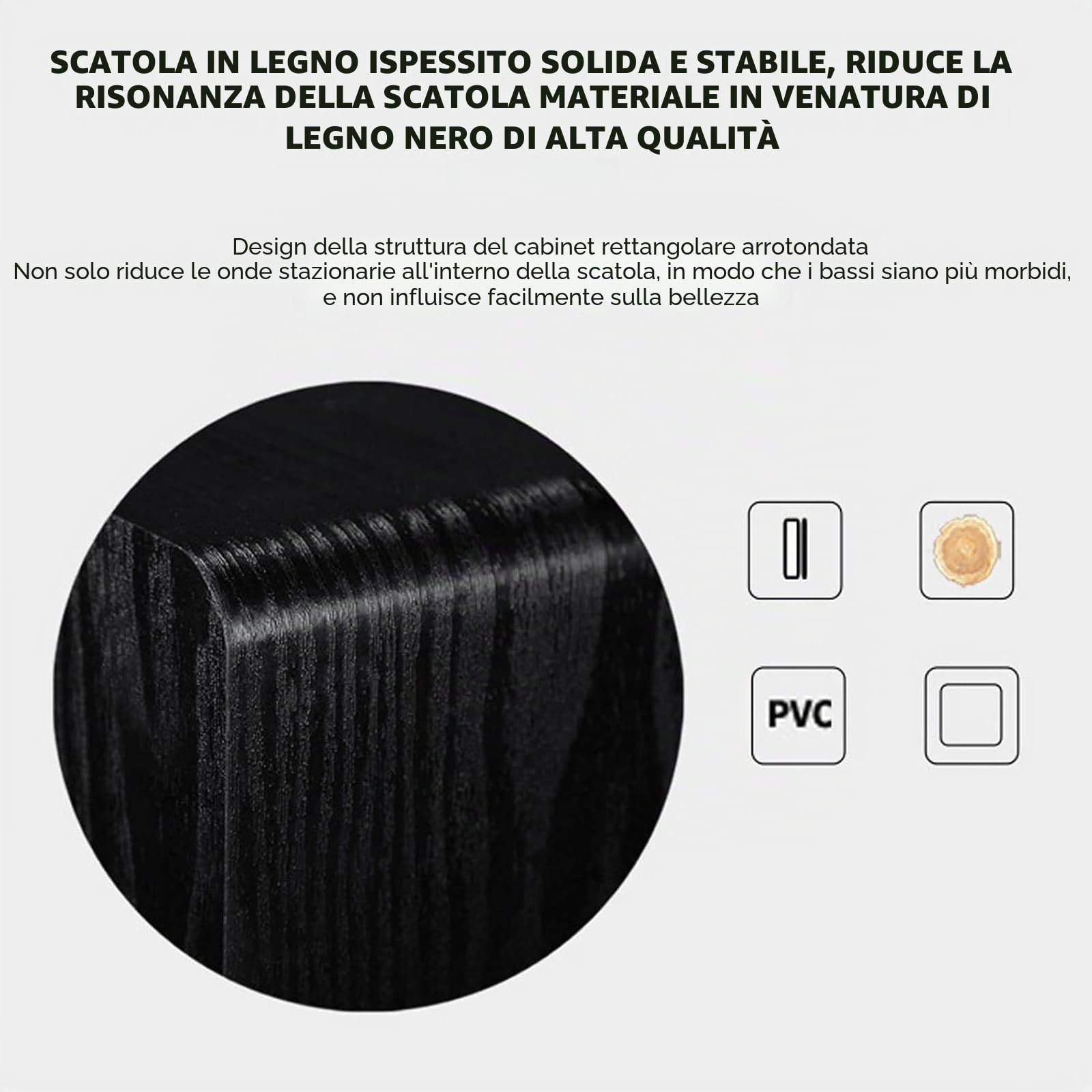 Subwoofer alimentato per bassi migliorati in home theater e configurazioni del computer