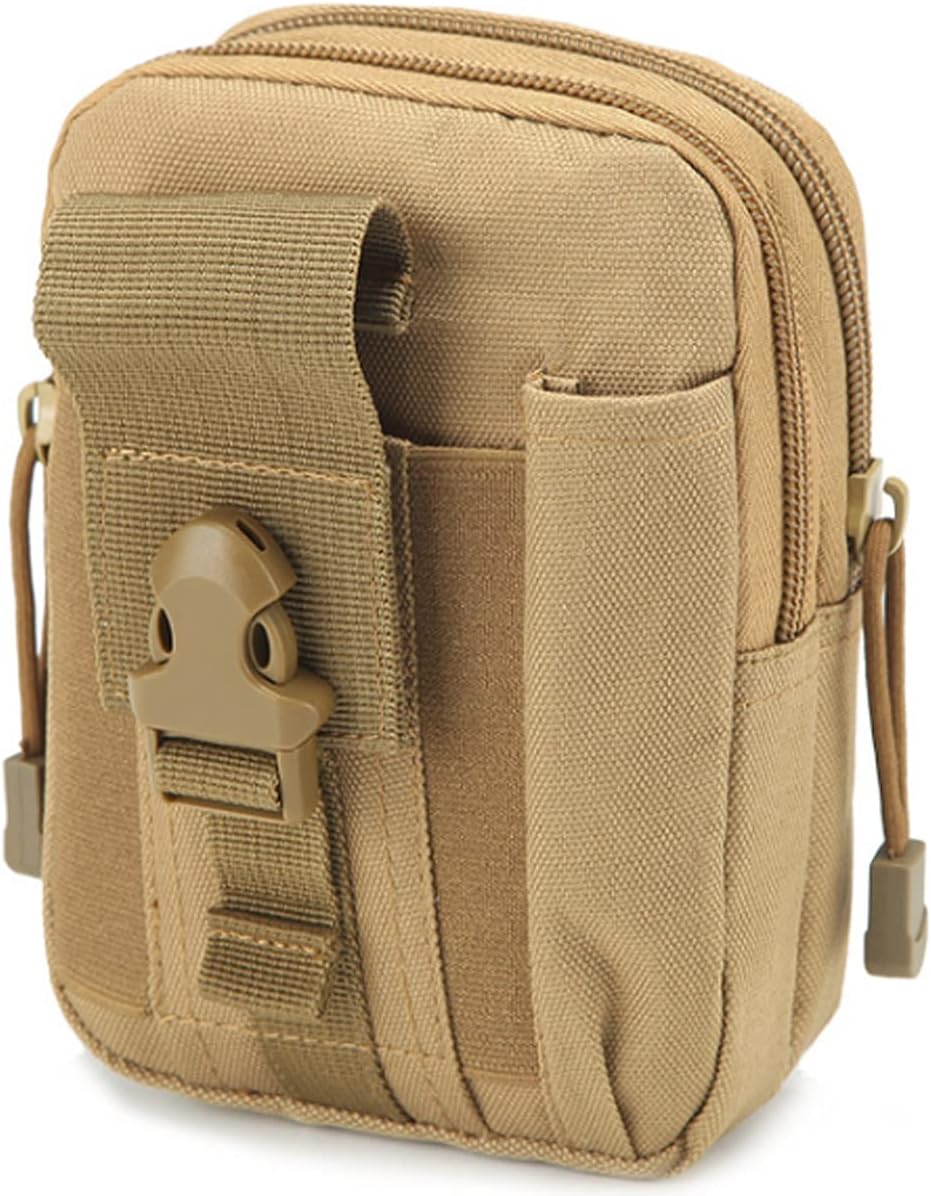 Azarxis Tactical Waist Pouch Molle EDC Waist Pack Belt Bag Cell Phone