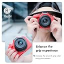 Rieibi EOS R50 Case, Soft Silicone Protective Case for Canon EOS R50 Vlogging Camera, Lightweight Camera Case Grip Cover Body Skin - Red gallery image