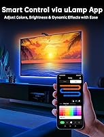Vista 5 de FFJ TV LED Backlight with Sensor, 14.7ft Cuttable RGB Lights That Change with TV for 55-65 Inch Screen and PC Monitor, Smart App Control, Game &