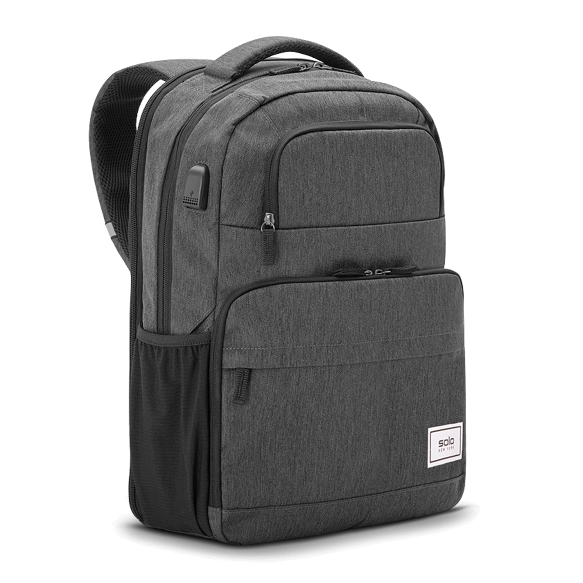 Solo New York Unisex's Re:Discover Laptop Backpack, Grey, Fits up to 15.6"