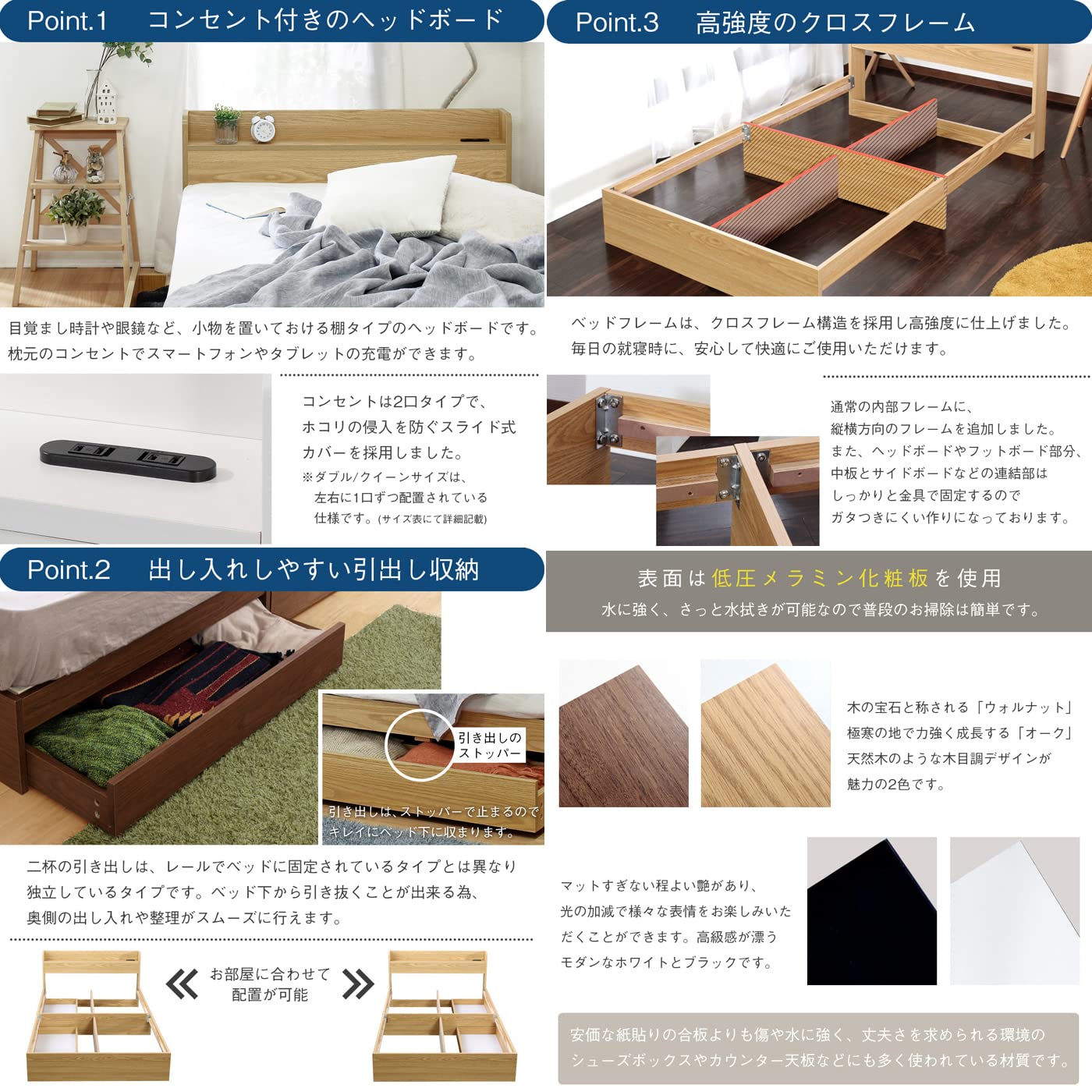 Amazon｜ベッドフレーム シングル ナチュラル 安い 木製 シングル 