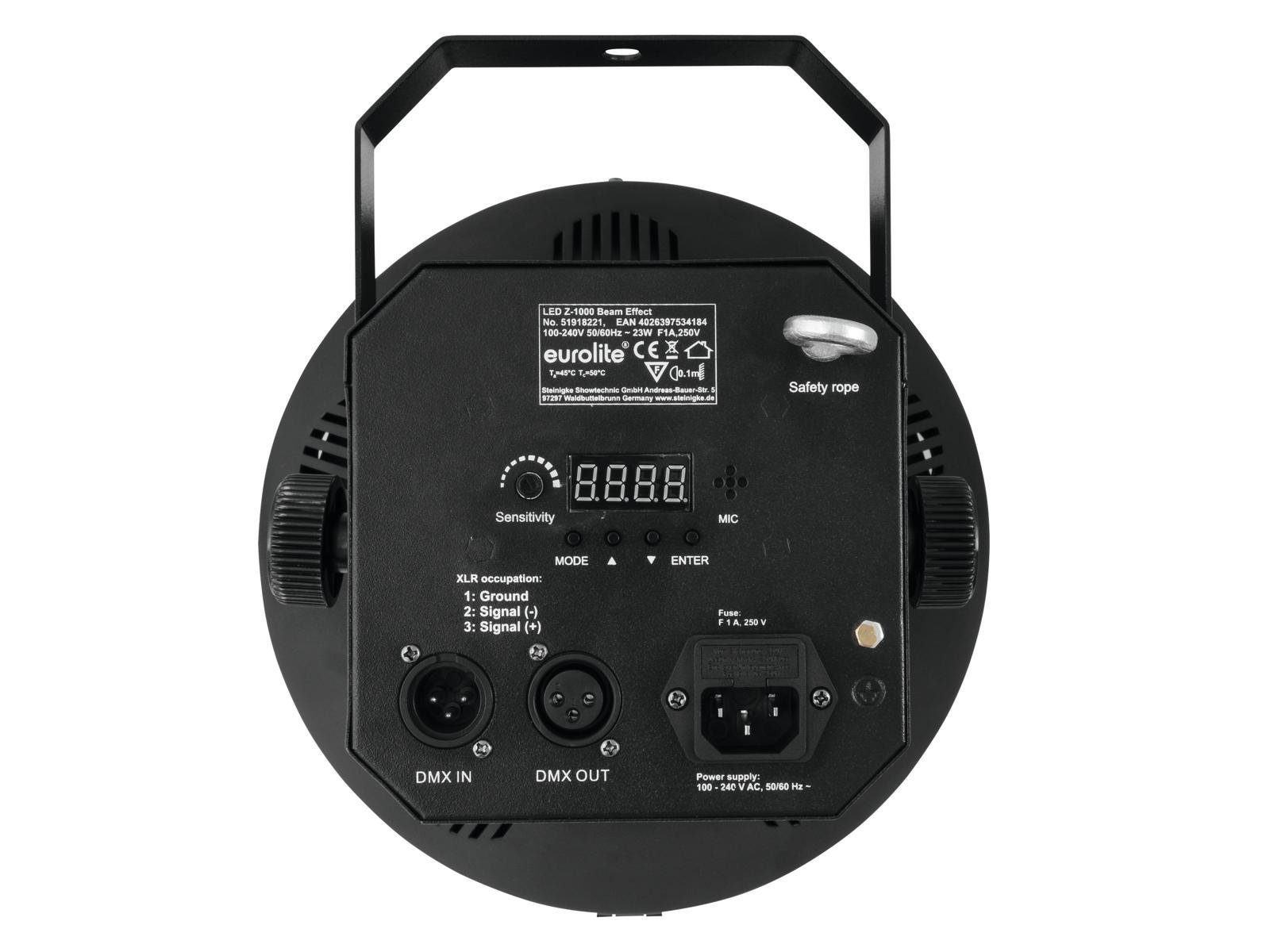 Eurolite 51918221 Effetto Luce Light per Dj Eventi a Led Dmx 512 Beam Z-1000