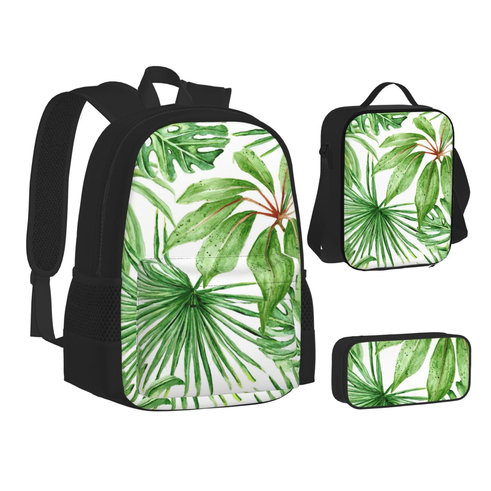 Zaino, borsa portapranzo, astuccio, set da 3 pezzi, per lavoro e