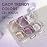 GAOY Gel Nail Polish Kit, 3 Colors 16ml Jelly Nude Purple Gray Glitter, Sheer Soak Off UV Gel Polish Set - Wild Orchids