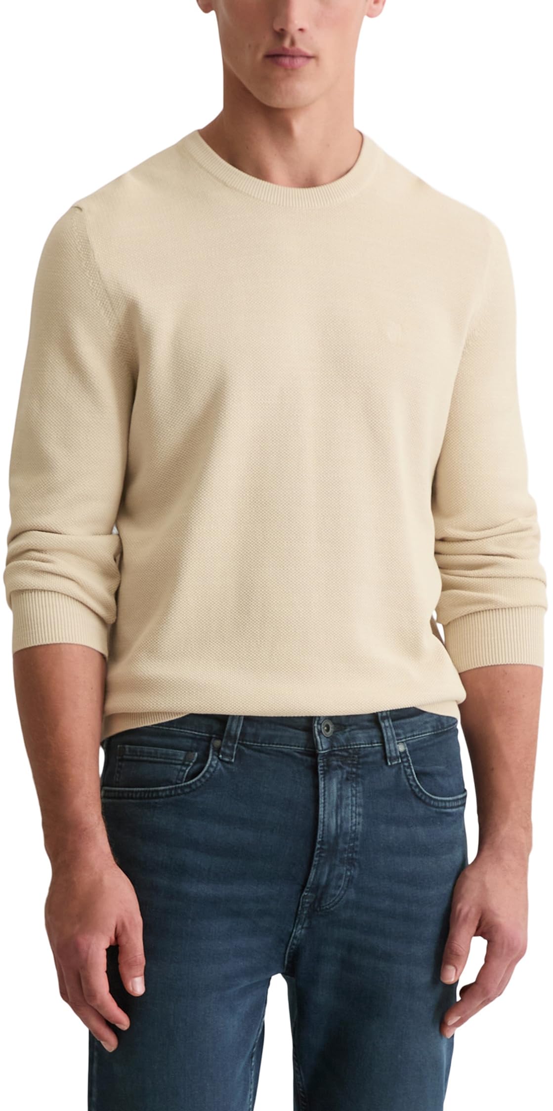 Marc O'Polo Herren Pullover aus Bio-Baumwolle mit Rundhalsausschnitt