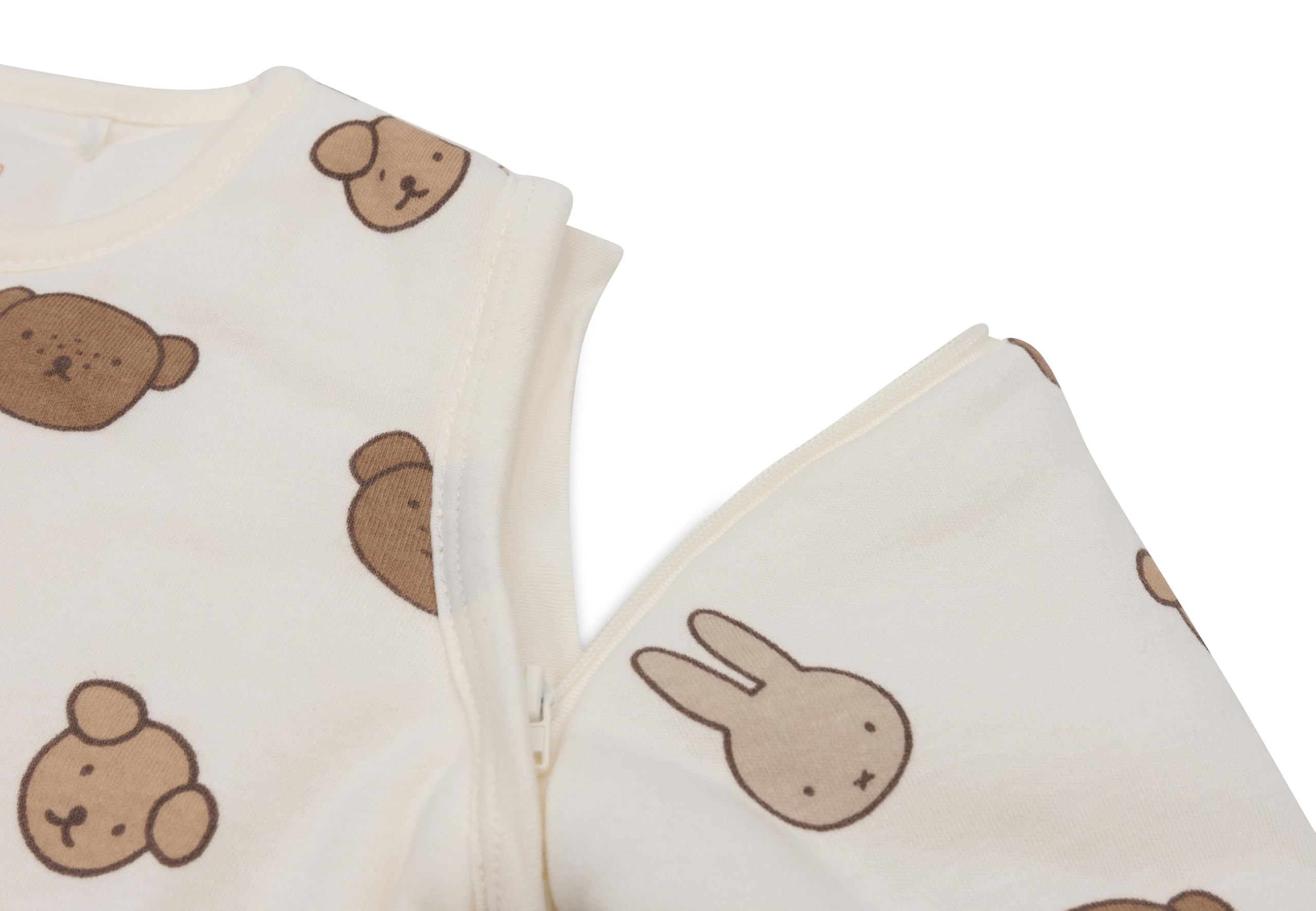Jollein Saco de dormir para bebé - 110 cm - Algodón - 2.5 a 3.5 TOG - Mangas desmontables