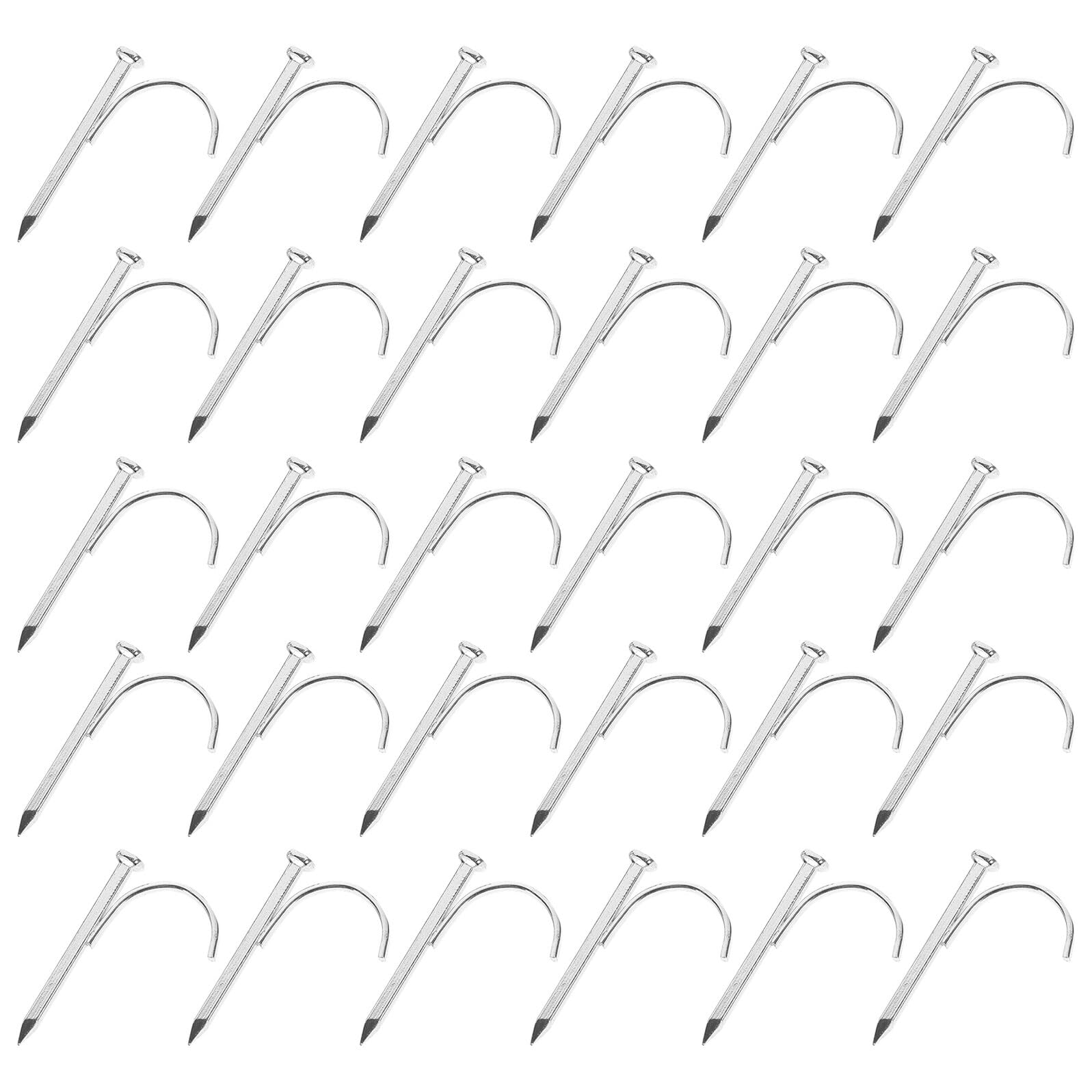 IMIKEYA 150pièces Crochet Acier pour Tuyaux Eau Support de Fixation Robuste pour Plomberie Colliers de Serrage Muraux Clous de Fixation pour Tuyauterie