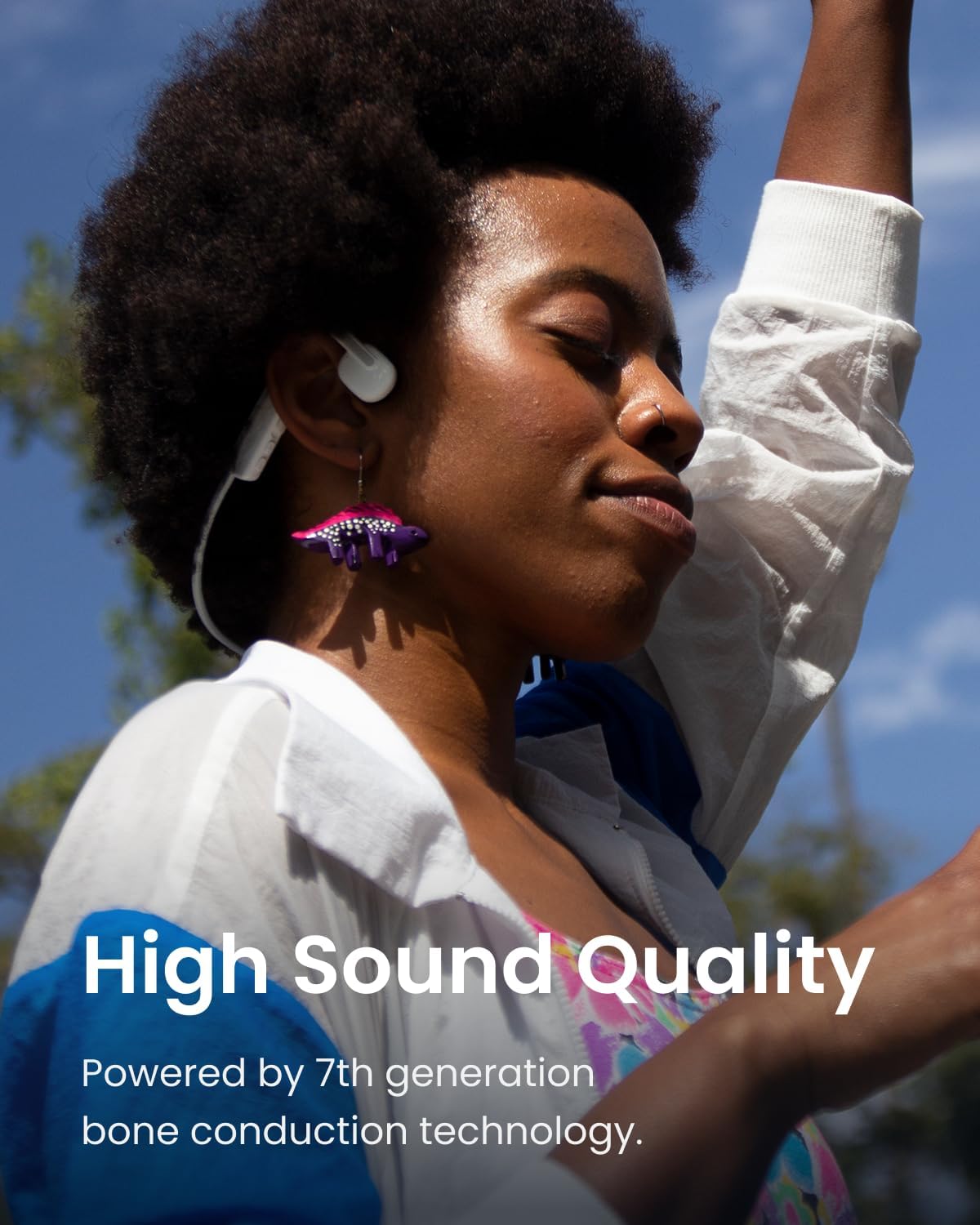 SHOKZ Seagate CASQUE BT CONDUZIONE OSSEUSE OPEN MOVE BLANC