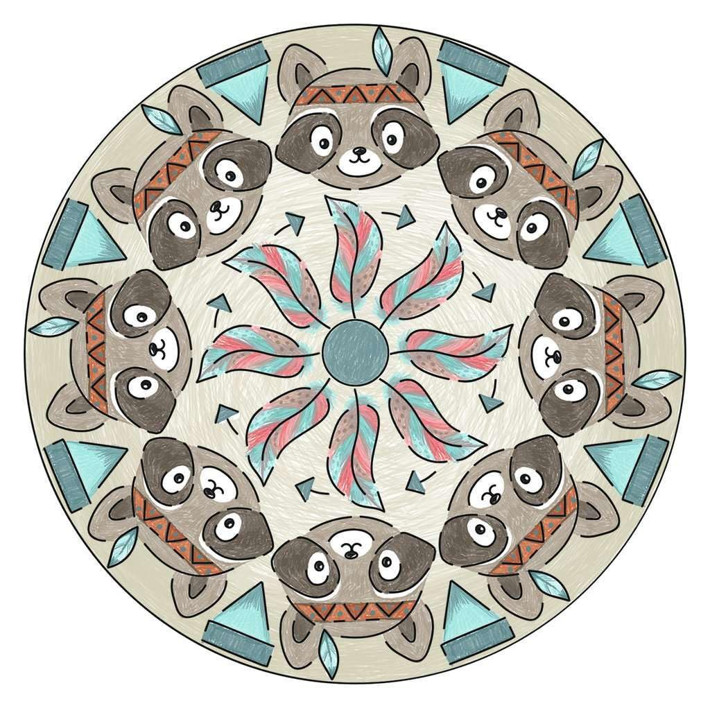 Ravensburger - Mandala Designer Midi, Boho Style Disegnare 6+ Anni, 200191