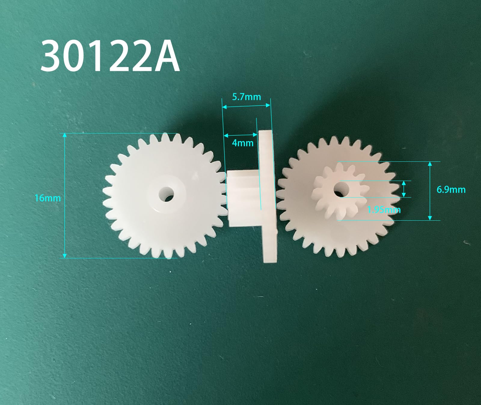 Shaft Pinion 10pcs Plastic Double Layer Gear 30122A 2mm Tight Fit Gear Wheel 0.5 Module 12 Teeth 30 Teeth Dual Gear 1.95mm Bore Motor Transmission