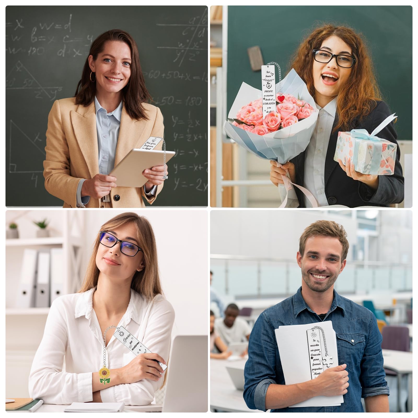 Marcapáginas Gracias Profe Regalo Profesora Infantil Primaria Detalle Fin de Curso