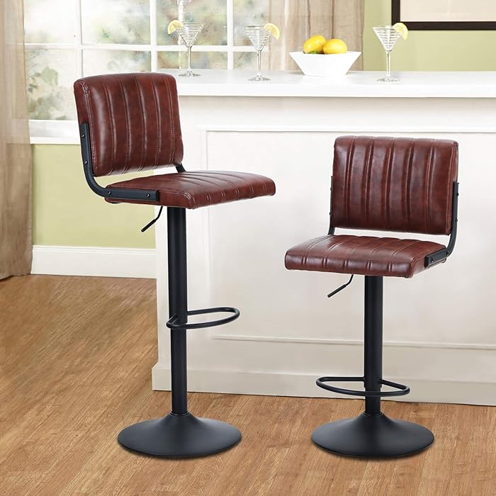 Buy MAISON ARTS Swivel Bar Stools Set of 2 for Kitchen Counter