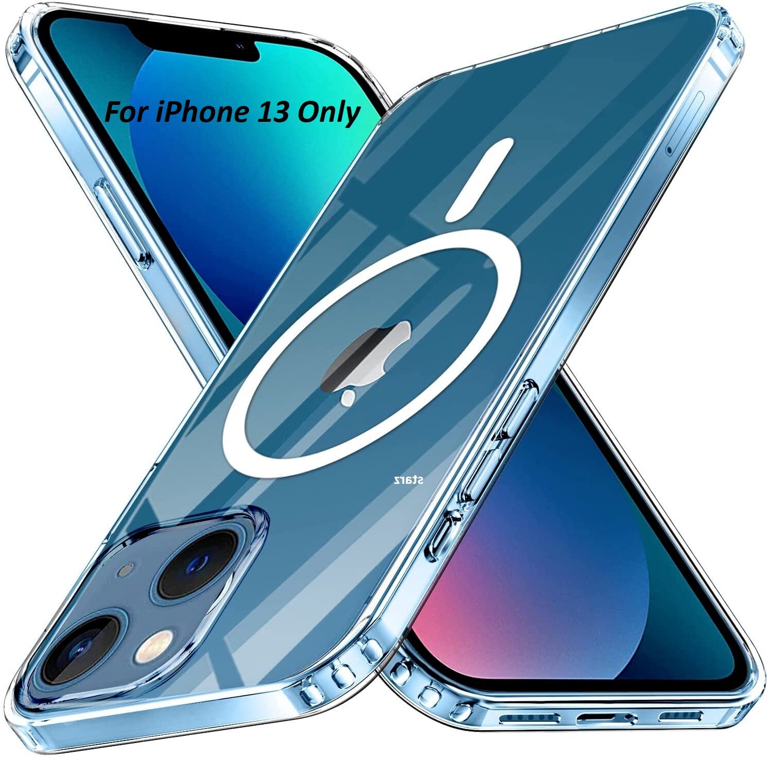 STARZ Back Cover for iPhone 13 & iPhone 14 Thermoplastic Polyurethane Magnetic - MagSafe Compatible (Clear Transparent) (B0B57L96BQ) Amazon Price History, Amazon Price Tracker