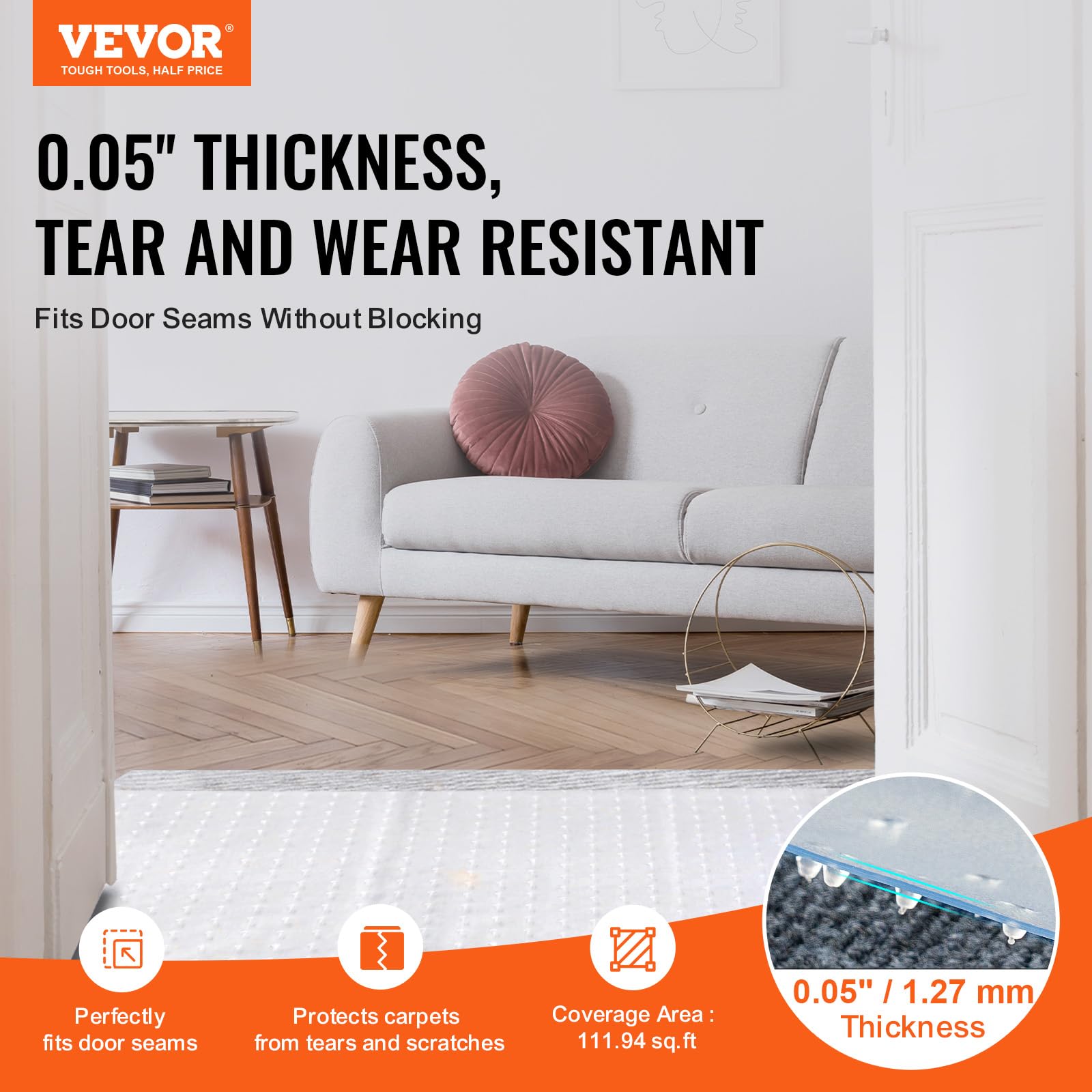 VEVOR Plastic Carpet Protectors, 24