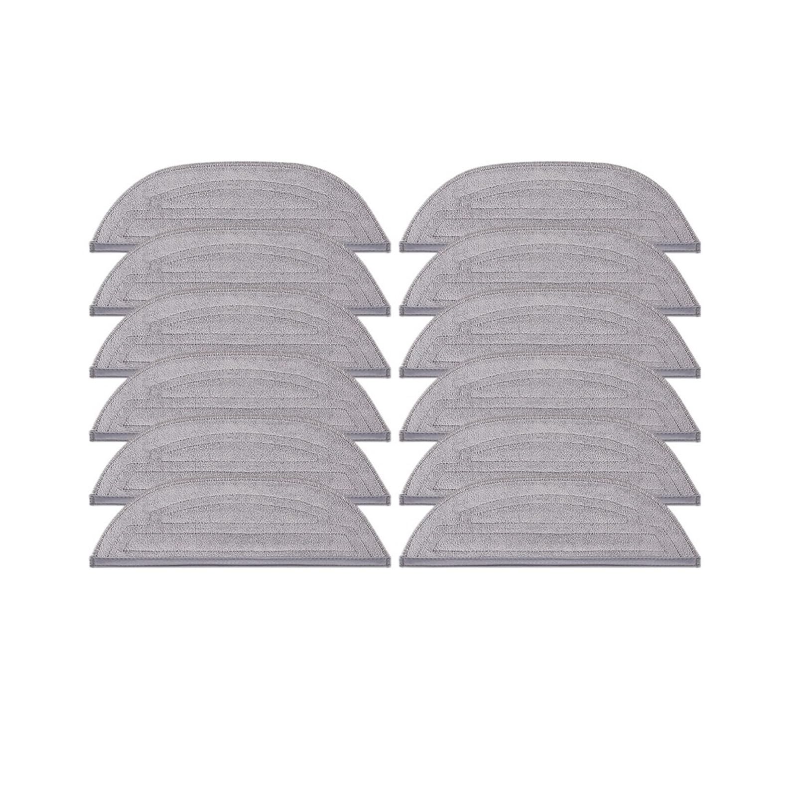 LMRXOFE Mop Cloth,Compatible For Roborock,S8 MaxV Tra S8 Max Tra G20S Shock Mop Cloth Round Rag Robot Vacuum Cleaner Acssories(12pcs-01)