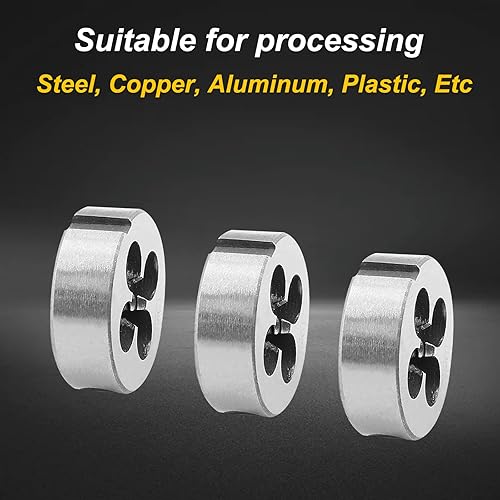 Miniatura 16 de M20 x 1,5 rosca métrica derecha muere para roscado, rosca de 0.787 in y paso de 0.059 in, acero de aleación