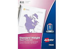 Avery Clear Standard Weight Sheet Protectors: Your Document Defense Shield