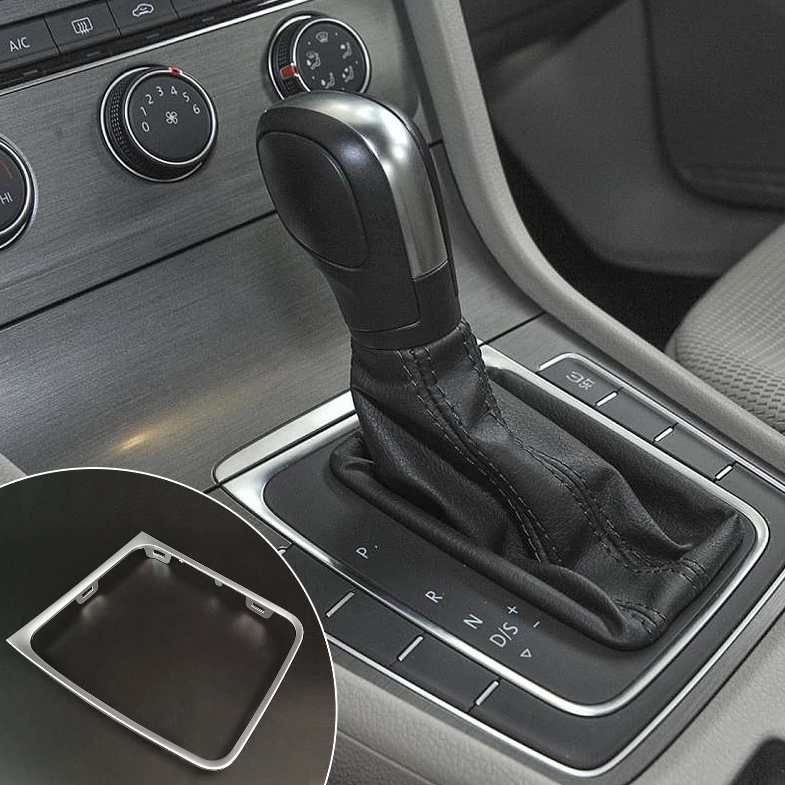 5GG713203A ramka zmiany biegów, uchwyt do zmiany biegów, gałka zmiany biegów, kompatybilna z VW Golf 7 7.5, Golf R 2008-2013, lewy napęd, podstawa, okrągła osłona, automatyczna okrągła osłona do