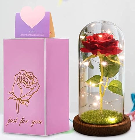 Amazon 造花 フラワーギフト ソープフラワー バラ お花 プリザーブドフラワー ギフト プレゼント 母の日 お祝い 誕生日 バレンタインデー クリスマスプレゼント 敬老の日 記念日 開店祝い お見舞い 感謝 女性 人気 枯れない花 Ledライト付き 電池式 結婚記念日 卒業