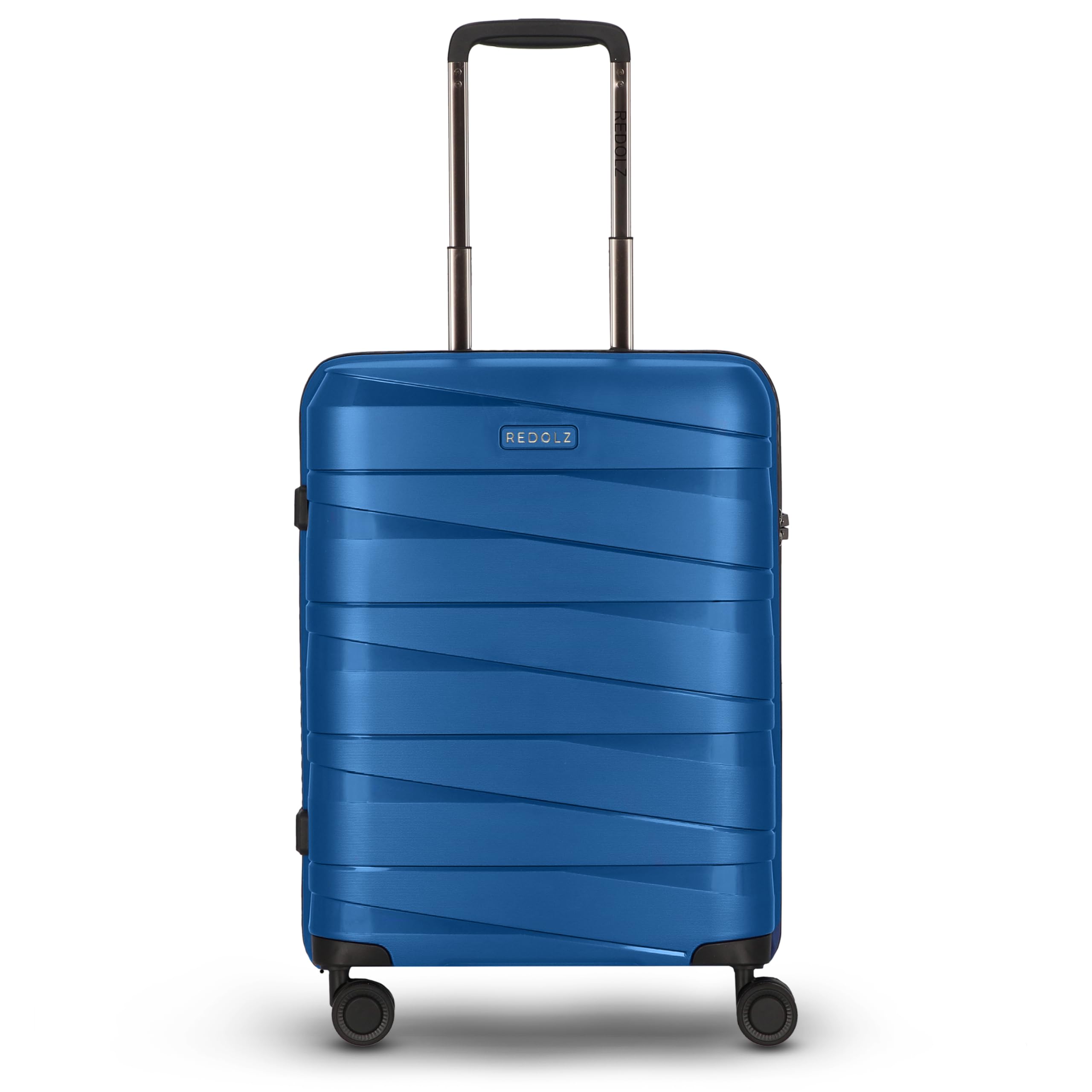 REDOLZ Essentials 10 artykułów podstawowych, niebieski metalik, Koffer S (55 cm), Walizka