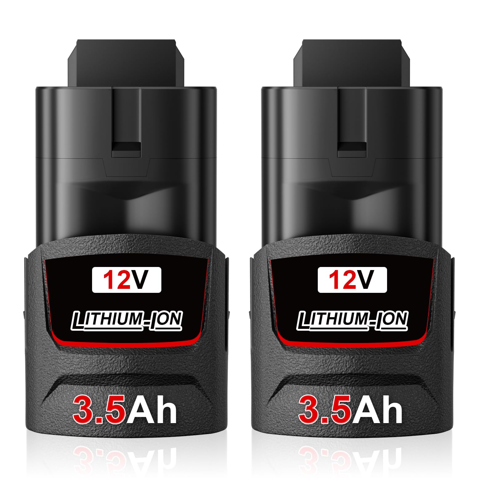 GROWFEAT 2Pack 48-11-2420 3.5Ah Replacement for Milwaukee 12V Battery Compatible with Milwaukee Battery 48-11-2411 48-11-2401 48-11-2430 48-11-2440 48